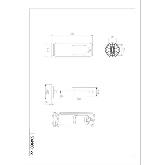 Trio Leuchten Außen Wegeleuchte Sambesi 504160124, Alumniumguss Rostfarbig, Acryl klar, exkl. 1 x E27
