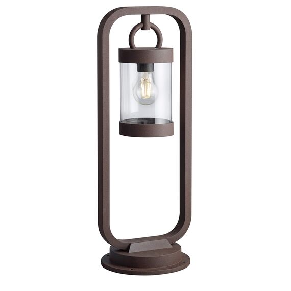 Trio Leuchten Außen Wegeleuchte Sambesi 504160124, Alumniumguss Rostfarbig, Acryl klar, exkl. 1 x E27