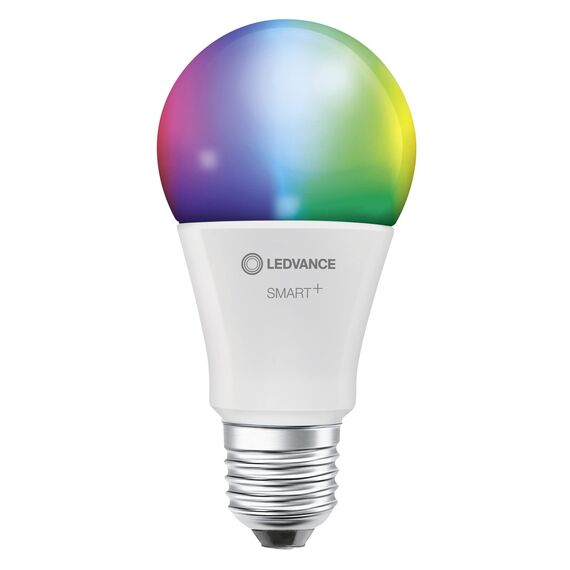 Ledvance Smarte LED-Lampe mit WiFi Technologie, Sockel E27, Dimmbar, Lichtfarbe änderbar (2700-6500K), RGB Farben änderbar, ersetzt Glühlampen mit 60 W, SMART+ WiFi Classic Multicolour, 2er-Pack