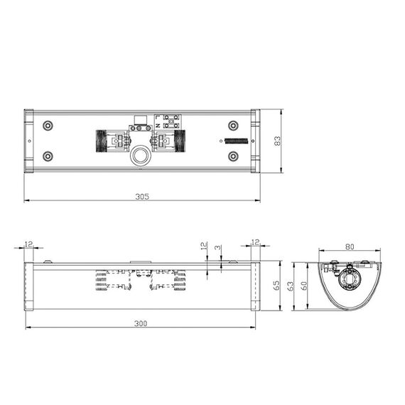 Trio Leuchten Wandleuchte Xavi 2803021-06, Metall Chrom, Glas weiß satiniert, exkl. 2x E14