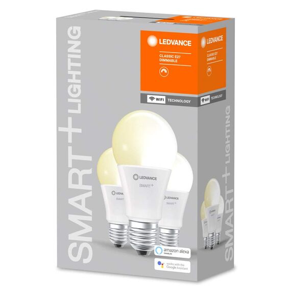 Ledvance SMARTWIFIA60 9W/827 230VDIMFRE274X3LEDV Smarte LED Lampe für Home, Dimmbar, 60W-Ersatz