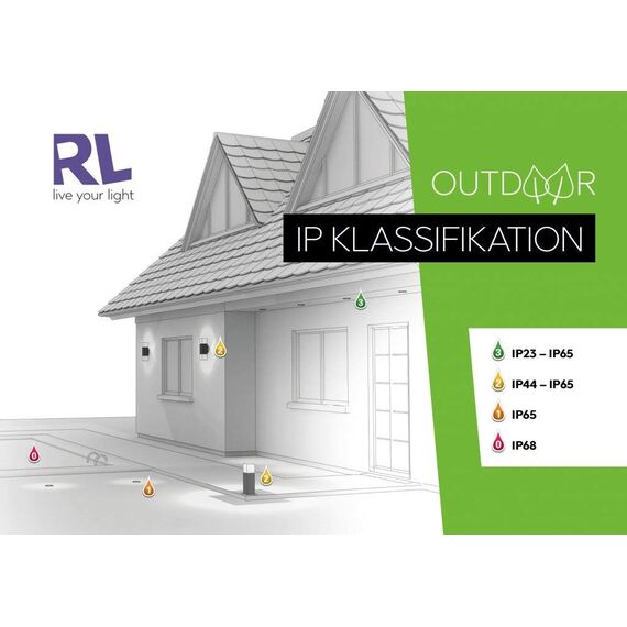 Reality Leuchten LED Solar Außenwandleuchte Salta R22231107, Metall Nickel matt, inkl. 3 Watt LED, Bewegungssensor