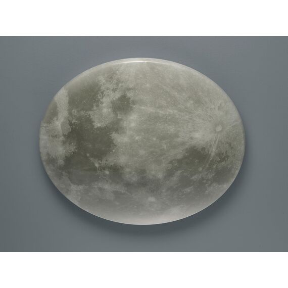 Trio Leuchten LED Deckenleuchte Lunar 627516000, Acryl mit Mondmotiv, Mondphase wechselbar, 1 x 40 Watt LED, Helligkeit einstellbar, Nachtlicht Funktion, inkl. Fernbedienung, Weiß
