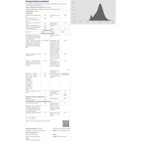 Ledvance Smarte LED-Lampe mit WiFi Technologie, Sockel E14, Dimmbar, Warmweiß (2700 K), ersetzt Glühlampen mit 40 W, SMART+ WiFi Mini Bulb Dimmable, 3er-Pack