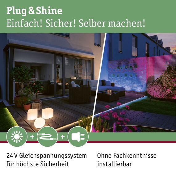 Paulmann Beleuchtungssystem Plug&Shine Trafo 75 W 98849 Silber