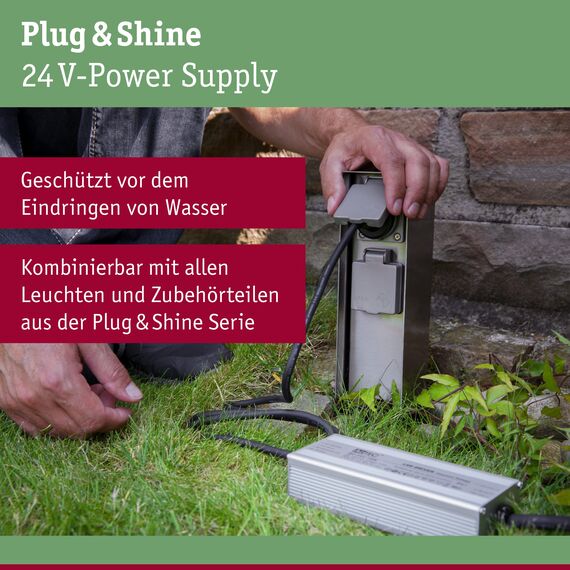 Paulmann Beleuchtungssystem Plug&Shine Trafo 75 W 98849 Silber