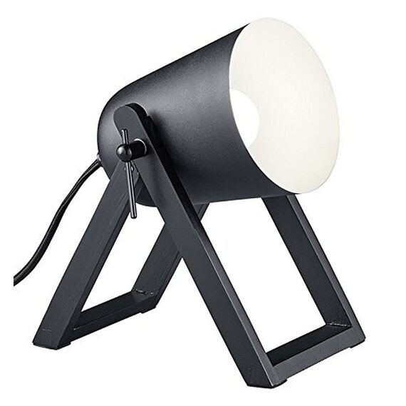 Reality Leuchten R50721032 Marc, Tischleuchte, E27, Schwarz matt, 12.5 x 19.5 x 21 cm