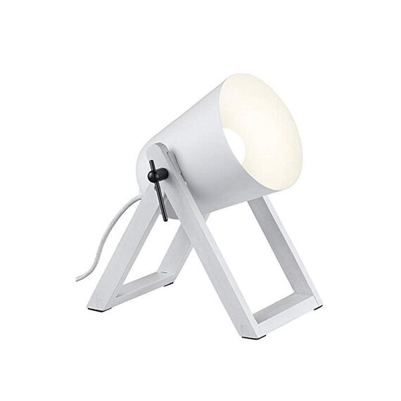 Reality Leuchten R50721031 Marc, Tischleuchte, E27, Weiß, 12.5 x 19.5 x 21 cm