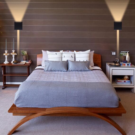 ZHMA 12W Wandleuchte Innen/Außenbereich mit Einstellbar Abstrahlwinkel,3000K Warmes Licht Wandlampe LED Up and Down Leuchten Aussen Wasserdicht IP65 für Flur, Eingangsbereich, Hauswand