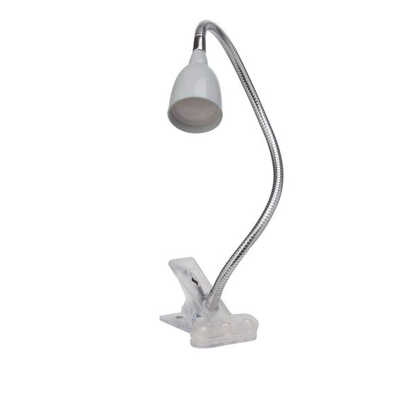 BRILLIANT Lampe Anthony Schreibtischlampe eisen/titan – verstellbare Klemmlampe - LED Tischlampe - LED Klemmleuchte mit Kabel – inkl. Leuchtmittel