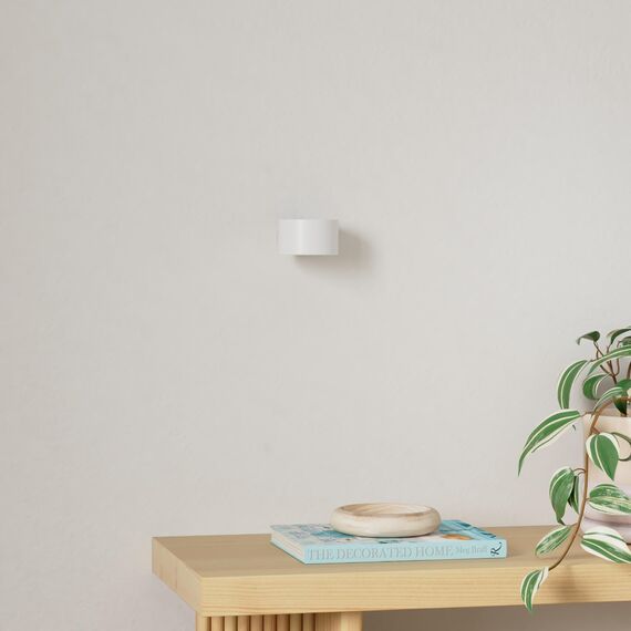 Feallive LED Wandleuchte Innen, Wandlampe mit Akku 1 Stück,Touch Control 3 Helligkeitsstufen, 360° drehbare, für Wohnzimmer Schlafzimmer TreppenhausFlur kabellose wandleuchten Weiß