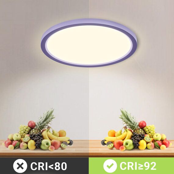 LQWELL® Deckenleuchte LED Deckenlampe, IP44 Wasserfest Badlampe Rund Flach 23W 4000K 2600LM Modern Schlicht Lampe Dünn für Wohnzimmer Badezimmer Schlafzimmer Küche Balkon Keller Büro, 300 * 25mm