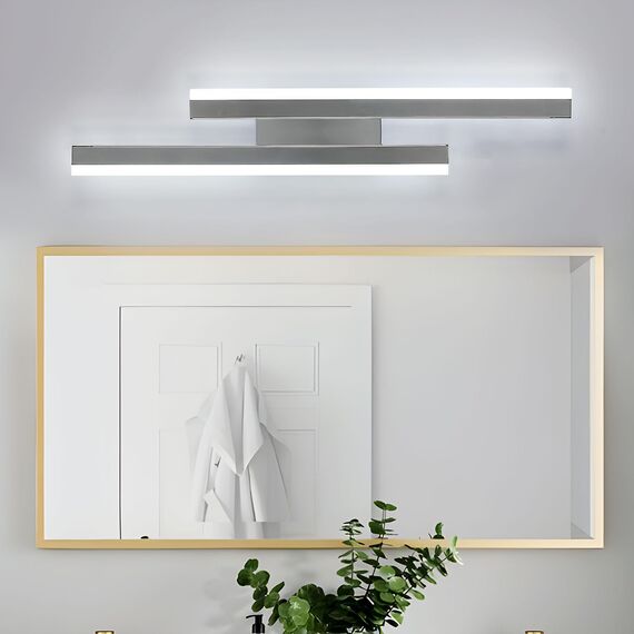 Riserva Wandleuchte Innen LED, 16W 1800LM Wandlampe Modern Lange Parallele, Dekorative Wandleuchte Chrom Innen Für Schlafzimmer, Wohnzimmer, Korridor, Treppenhaus, 6500K Kaltweiß