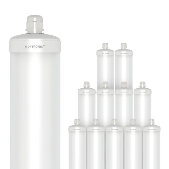 HOFTRONIC - 12er Pack LED Feuchtraumleuchte 120cm IP65-36W 4320 Lumen - 6500K Kaltweiß - Verknüpfbar - Kellerleuchte, Nassraumleuchte - Feuchtraum Wannenleuchte