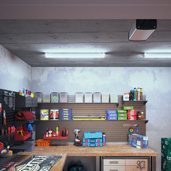 HOFTRONIC - 6er Pack LED Feuchtraumleuchte 120cm IP65-36W 4320 Lumen - 6500K Kaltweiß - Verknüpfbar - Kellerleuchte, Nassraumleuchte - Feuchtraum Wannenleuchte