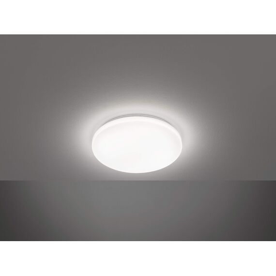 EGLO LED Deckenlampe Pogliola, Deckenleuchte Ø 31 cm, Badleuchte Decke aus Stahl und Kunststoff, Badezimmer Lampe in weiß, neutralweiß, IP44