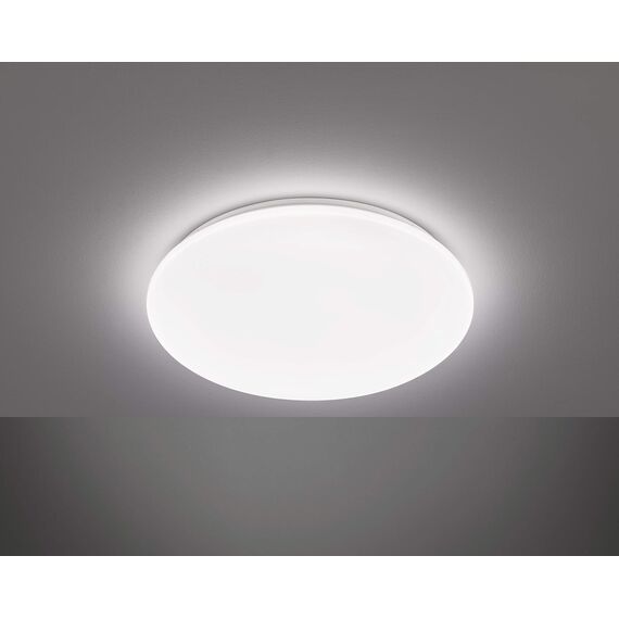 EGLO Deckenlampe Pogliola, Ø 50 cm, LED Deckenleuchte, Wohnzimmerlampe aus Stahl und Kunststoff, Lampe weiß, Kinderzimmerlampe, Küchenlampe, Bürolampe, Flurlampe Decke