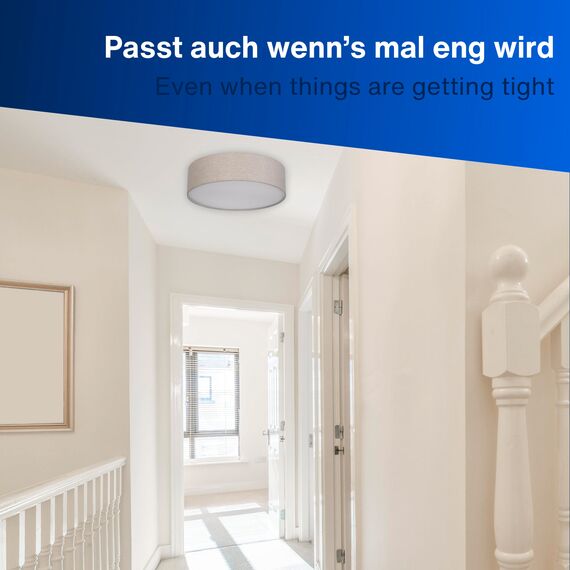 REV Deckenleuchte - Deckenlampe rund 30cm mit Stoff-Lampenschirm im Vintage-Look – ideal für Schlafzimmer & Wohnzimmer, grün-gold