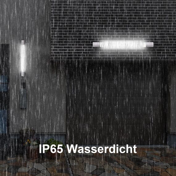 Modlicht LED Feuchtraumleuchte 60CM mit 18W 5000k Kaltlweiß 1980Lumen, Ultraslim Deckenleuchte Feuchtraum Flach Wasserfest IP65 Wannenleuchte Werkstattlampe für Keller Garage, Weiß