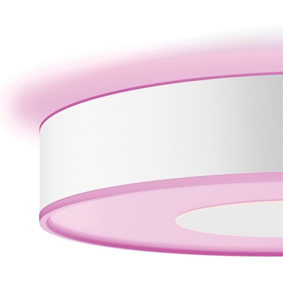 Philips Hue White & Color Ambiance Infuse Deckenleuchte M weiß 2100lm, dimmbar, 16 Mio. Farben, steuerbar via App, kompatibel mit Amazon Alexa (Echo, Echo Dot)