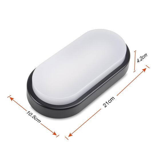 da LIGHT LED Deckenleuchte 12W 1020 Lumen Deckenlampe Extra Flach 42mm LED-Lampe IP54 Spritzwasser geschützt 230V Kellerleuchte für Badezimmer Wohnzimmer Keller Neturalweiß 4000K (2 Stück)