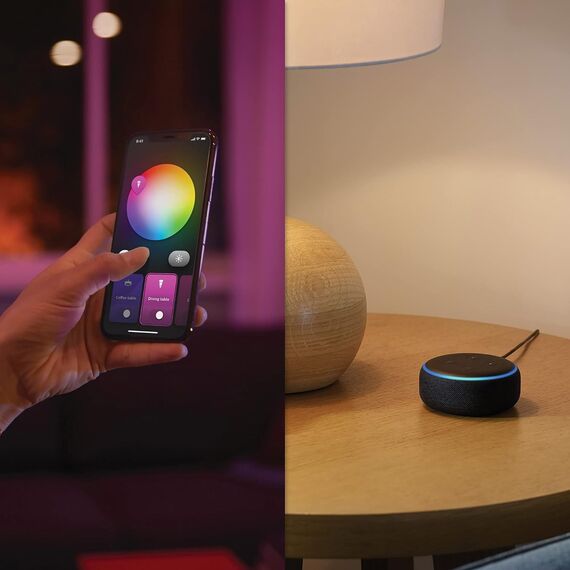 Philips Hue White & Color Ambiance Infuse Deckenleuchte M weiß 2100lm, dimmbar, 16 Mio. Farben, steuerbar via App, kompatibel mit Amazon Alexa (Echo, Echo Dot)
