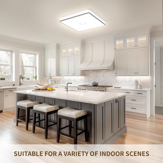 Airand Badlampe 24W LED Deckenleuchte Bad LED Deckenlampe IP44 Wasserdicht Badezimmer Lampe Ø32.5CM Deckenlampe Für Wohnzimmer Schlafzimmer Kinderzimmer 2050LM Deckenleuchte Küche 4000K Neutralweiß