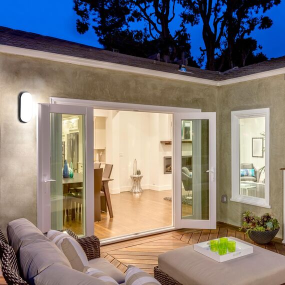 da LIGHT LED Deckenleuchte 12W 1020 Lumen Deckenlampe Extra Flach 42mm LED-Lampe IP54 Spritzwasser geschützt 230V Kellerleuchte für Badezimmer Wohnzimmer Keller Neturalweiß 4000K