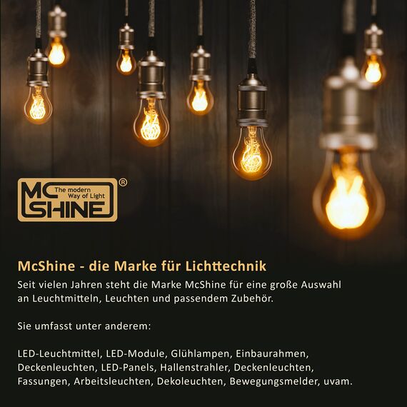 McShine Deckenleuchte | Star | 2-flammig, Sockel für 2x E27-Leuchtmittel, HF Bewegungsmelder | Deckenlampe Ø33cm ideal für Eingang, Treppenhaus, Flur, Gartenhaus, Garage