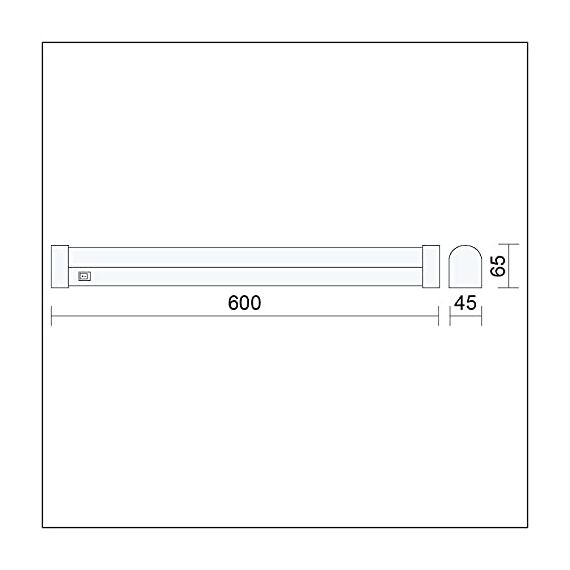 Kwazar Luminaire LED Wandlampe 20W 76cm Badleuchte wand Wandbeleuchtung 4000K Moderne Spiegelleuchte Küche Küchenlampe ULKE mit Schalter Sehr Hell