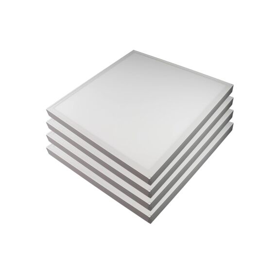 ENOVALITE LED Panel, Deckenleuchte, 62x62cm, 3600lm, 4000K, 36W, inkl. Trafo, Rasterleuchten, Einlegeleuchte, Büroleuchten (mit Aufbaurahmen, 4 Stück)