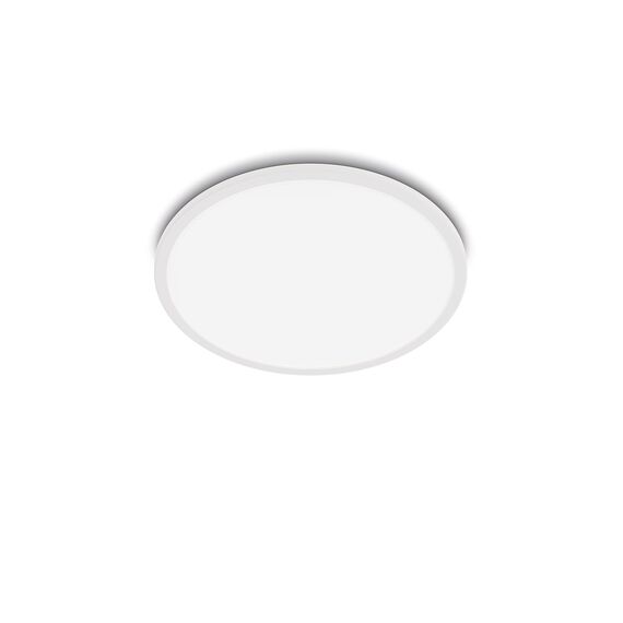 Philips LED Badezimmer Deckenleuchte Superslim (18 W), 3 Lichteinstellungen, warmweißes Licht, dimmen ohne Dimmer, IP44 Schutz, weiß, 30cm, 2er Pack