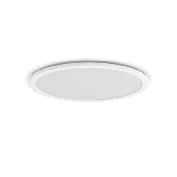 Philips LED Badezimmer Deckenleuchte Superslim (15 W), 3 Lichteinstellungen, warmweißes Licht, dimmen ohne Dimmer, IP44 Schutz, weiß, 25cm