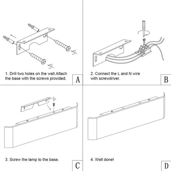 Klighten Wandleuchte LED Innen, 30W Moderne Wandbeleuchtung 91cm Up Down Wandlampe, LED Aluminium Wandstrahler für Schlafzimmer, Wohnzimmer, Treppen und Corridor, Warmweiß 3000k, Weiß