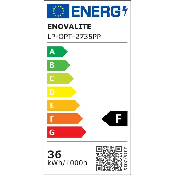 ENOVALITE LED Panel, Deckenleuchte, 62x62cm, 3600lm, 4000K, 36W, inkl. Trafo, Rasterleuchten, Einlegeleuchte, Büroleuchten (mit Aufbaurahmen, 1 Stück)