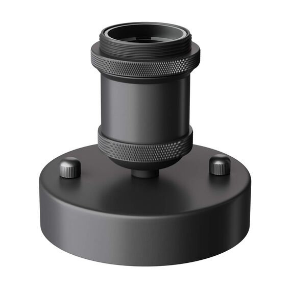 ledscom.de Deckenleuchte/Lampenfassung RETRA, schwarz matt, 1x E27 max. 60W