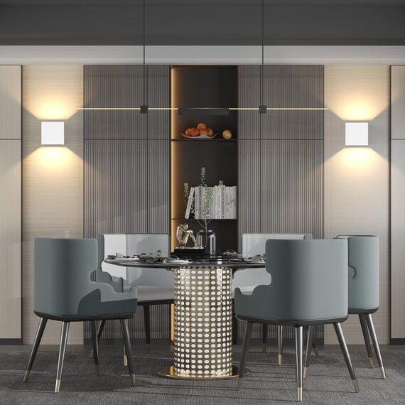 K-Bright 12W LED Wandleuchte Auf und ab Einstellbarer Lichtstrahl Außenwandleuchte 3000K Warmweiß Wandleuchten Innen IP65 Wasserdichte(Weiß)