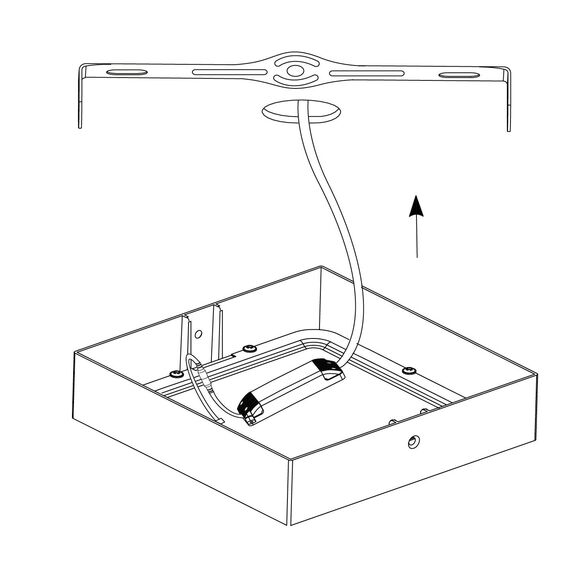 EGLO LED Außen-Deckenlampe Argolis, 1 flammige Außenleuchte für Wand und Decke, Deckenleuchte aus Alu und Kunststoff, Farbe: Anthrazit, weiß, IP44