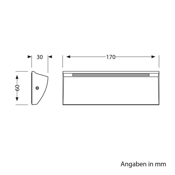 ledscom.de 2 Stück LED Wandleuchte/Treppenlicht SEGIN für außen, IP54, flach, Downlight, anthrazit matt, eckig, 6,2 W, 566lm, warmweiß