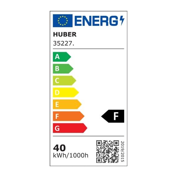 HUBER LED Strahler - 2 x 20W, 4400lm - für die Wand und Eckmontage - Außenstrahler, Fluter, Hofstrahler, IP65, anthrazit