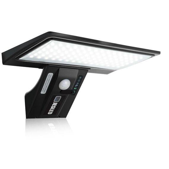 JESLED Solarlampen für Außen, 90 LED, Superhelle Solarleuchte mit Bewegungsmelder Sicherheitswandleuchte 3 Modi Wasserdichte Wandleuchte Garten.Batterie austauschbar, 1 Stück