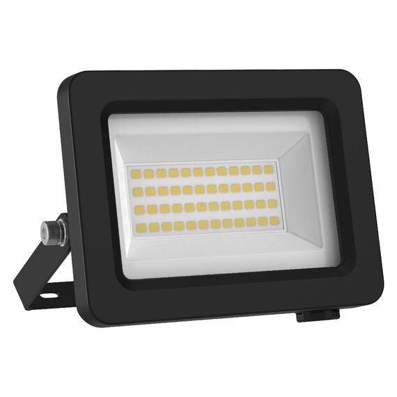 LEDVANCE LED-Flutlicht mit Energieeffizienzklasse A, schwarzes Aluminiumgehäuse, 10 W, 1750 lm, für Außenanwendungen, kompaktes Design, leichtes Gewicht, einfache Montage,8-Pack