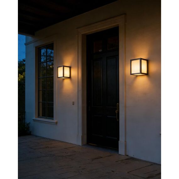 EBION Aussenlampe Wand E27, Wandleuchte Aussen Wandlampe ，AußEnlampe,Aluminium Wandlampe,Wandleuchten 40W,Outdoor Wall Sconce,IP54 Wasserdicht, Anthrazit (Ohne Leuchtmittel)