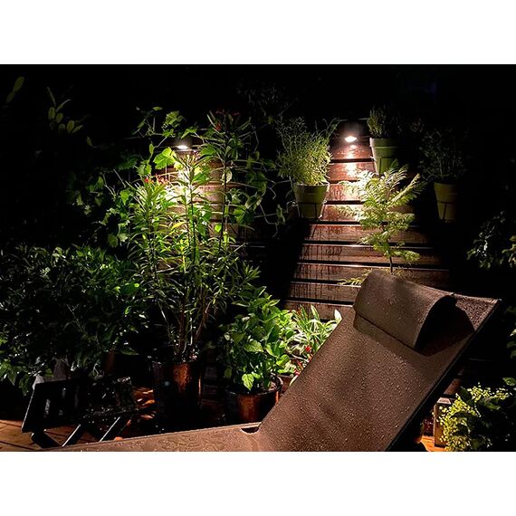 LASIDE 2er Set Aussenleuchte Aussenlampe Wand Eckig, GU10 Anthrazit Aluminium Down Außenlampe Außenleuchte, IP44 Spritzwassergeschützt Wandlampe Wandleuchte Lampe Aussen Außen Leuchte für Garten