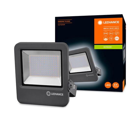 LEDVANCE LED Fluter, Leuchte für Außenanwendungen, Kaltweiß, Endura Flood, Single-Pack