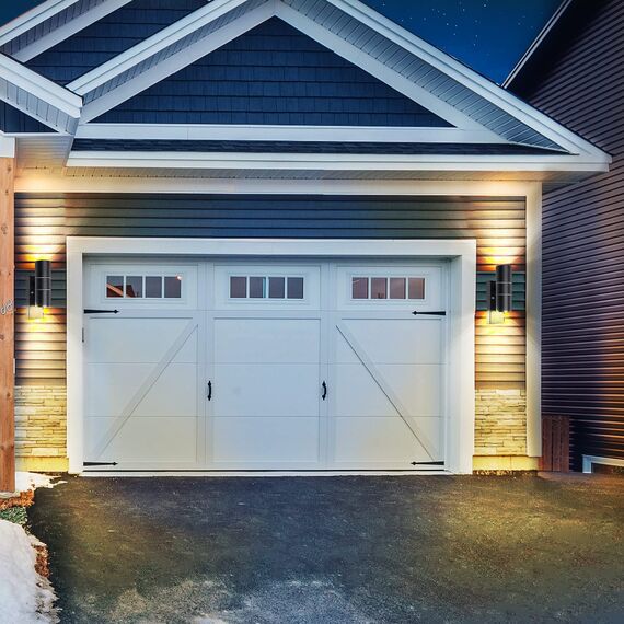 Unikcst LED Wandlampe mit Dämmerungsschalter Aussen Up Down Wandleuchte mit Lichtsensor IP44 Aussenlampe Schwarz inkl. 2x 5W GU10 Warmweiß Glühbirne,1 Stück