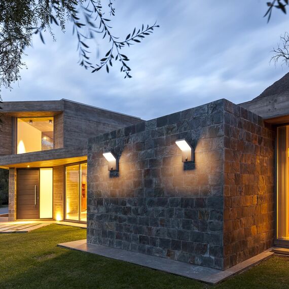 Klighten Außenwandleuchte Led mit Bewegungsmelder, 24W Außenlampe IP65 Wasserdicht Wandleuchte Innen Außen Wandlampe, Aussenleuchte für Garten Terrasse Eingang, Anthrazit, Warmweiß 3000K