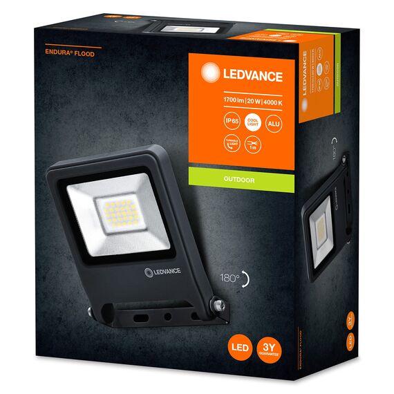 LEDVANCE LED Fluter, Leuchte für Außenanwendungen, Kaltweiß, Endura Flood