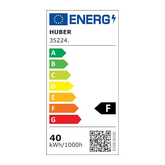 HUBER LED Strahler mit Bewegungsmelder 360° 2 x 20W, 4400lm - 3 Sensoren, Matrixlinsen und Bereichsbegrenzung, Wand und Eckmontage, IP65, weiß