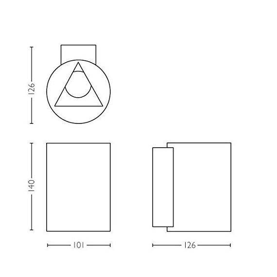 Philips myGarden LED Wandaussenleuchte Buxus, 9 W, edelstahl